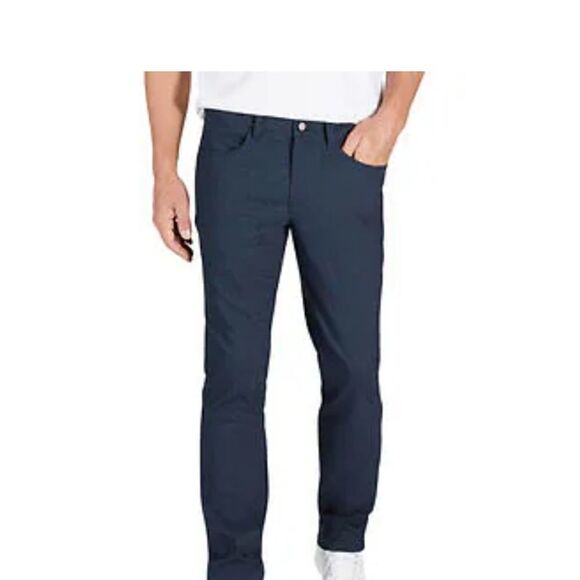 *NEW* IZOD MENS BLUE WORK JEANS 32x32 straight fit Pants - Picture 1 of 12